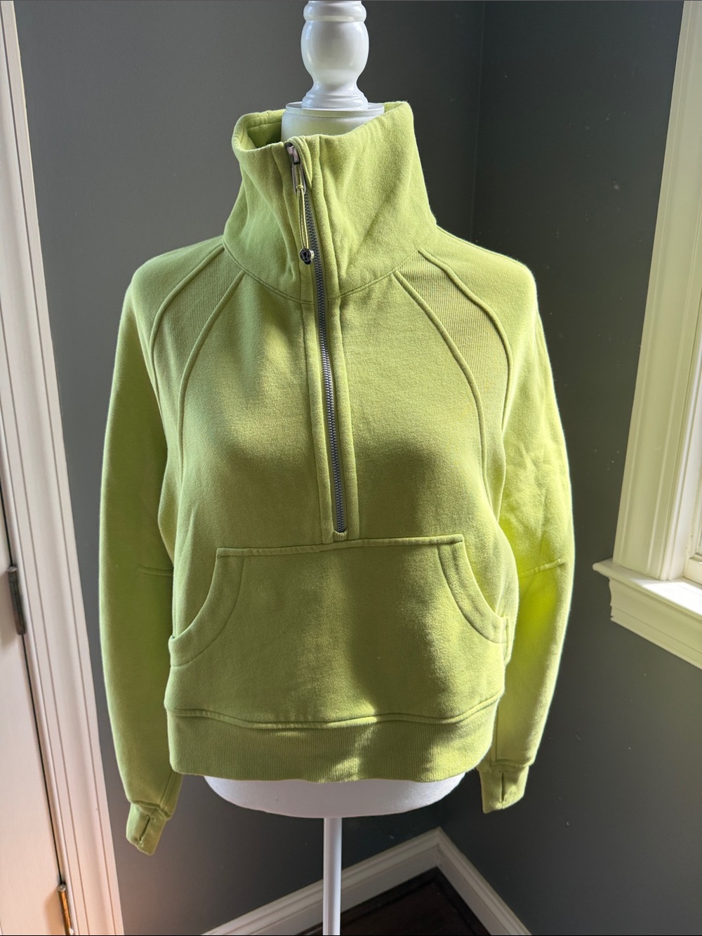 lululemon athletica Scuba Half-Zip Funnel Neck Pullover - Lime